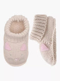 Juniors beige infant carty booties