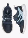 Oaklan navy colorblock textured shoes