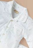 Giggles solid star printed shirt & pyjama set (set of 2)