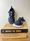 Nike down shifter black textured logo shoes (Box Packaging)