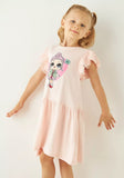Lol doll printed frock with netted sleeves (Summer)