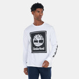 Timberland men's white Fullsleeves tshirt