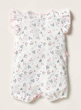 Juniors pink frill & bow half romper (Summer)