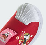Adidas minnie mouse red slip on shoes (Box Packaging)