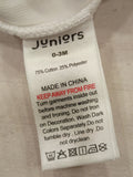 Juniors White Floral Zipped Fleece Sleepsuit (winter)