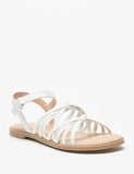 Missy White strappy sandals