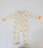 Juniors orange cherry printed sleepsuit