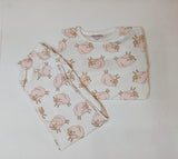 Juniors all over sheep printed shirt & pyjama set (set of 2)