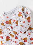 Juniors All Over Fruit Printed Padded Shirt & Pyjama Set (Set Of 2) (winter)