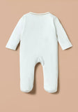 Giggles bow charm sleepsuit