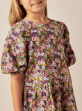Juniors dark floral frock