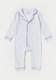Giggles white all over star printed collared sleepsuit