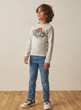 Juniors grey basketball Fullsleeves tshirt
