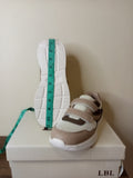 LBL brown & cream colorblock shoes (box packaging)