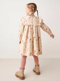 Eligo beige floral frill frock (Winter)