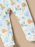 Juniors colorful lion applique sleepsuit
