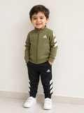 Adidas green zipped pullover & Jog pants (set of 2) (Winter)