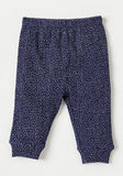 Juniors navy all over ribbed shirt & pyjama set (set of 2)