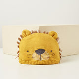 Juniors Lion Embroidered Beanie Cap with Ear Applique (Winter)