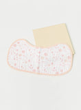Giggles Floral Print Bamboo Muslin Burpy Bib