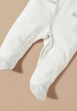Giggles collared bear embroidered sleepsuit (Winter)
