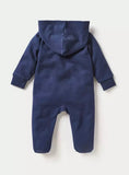 Juniors navy hooded & padded sleepsuit (Winter)