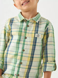 Lee Cooper Green Checkered Dress Shirt