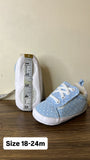 Juniors blue polka dots infant shoes