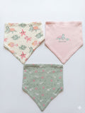 Juniors Under sea animals bandana bib(set of 3)