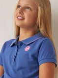 Juniors navy halfsleeves collared frock (Summer)