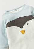 Juniors penguin ribbed fleece sleepsuit (Winter)