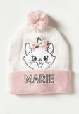 Disney Marie Print Beanie Cap with Bow Applique (Winter)