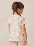 Juniors all over multicolor unicorn printed tshirt (Summer)