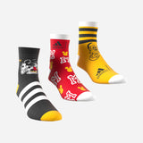 Adidas Disney Mickey mouse colorful solid socks (set of 3)