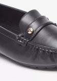 FloraBella women black texture loafer (box packaging)