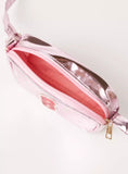 Barbie pink holographic crossbody bag