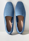 Max navy textured loafers
