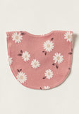 Juniors white floral bib