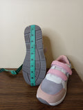 Florabella grey & pink heart colorblock shoes