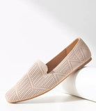 Max beige textured loafers