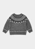 Matalan grey knitted & printed pullover (Winter)