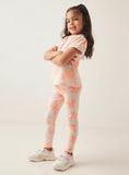 Juniors all over butterfly fprinted leggings