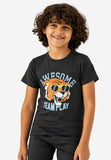 Juniors awesome team play black tshirt (Summer)