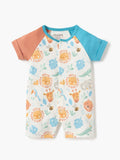 Juniors Sun & Giraffe Colorblock Half Romper (Summer)