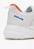 Oaklan white textured laceup men shoes (box packaging)