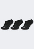 Adidas black text logo ankle socks (set of 3)