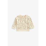 Mothercare beige all over cats printed sweatshirt (Winter)