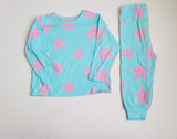 Matalan girls blue star shirt & Pyjama set (set of 2)