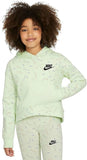 Nike pastel green all over logo printed hoodie (winter)