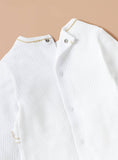 Giggles bird frill openfeet textured sleepsuit